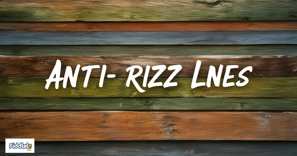 Anti Rizz Lines